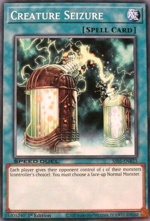 Creature Seizure (SS05-ENB23) - Speed Duel Decks: Twisted Nightmares 1st Edition Speed Duel Decks: Twisted Nightmares Yugioh Single  Squirtle Squad Card Shop.
