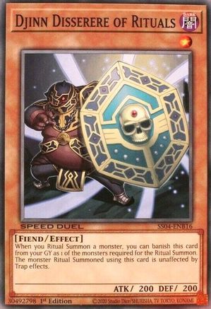 Djinn Disserere of Rituals (SS04-ENB16) - Speed Duel Decks: Match of the Millennium 1st Edition Speed Duel Decks: Match of the Millennium Yugioh Single  Squirtle Squad Card Shop.