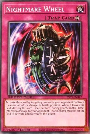 Nightmare Wheel (SS05-ENB27) - Speed Duel Decks: Twisted Nightmares 1st Edition Speed Duel Decks: Twisted Nightmares Yugioh Single  Squirtle Squad Card Shop.