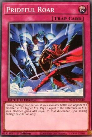 Prideful Roar (SS05-ENB30) - Speed Duel Decks: Twisted Nightmares 1st Edition Speed Duel Decks: Twisted Nightmares Yugioh Single  Squirtle Squad Card Shop.