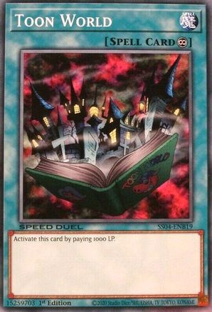 Toon World (SS04-ENB19) - Speed Duel Decks: Match of the Millennium 1st Edition Speed Duel Decks: Match of the Millennium Yugioh Single  Squirtle Squad Card Shop.