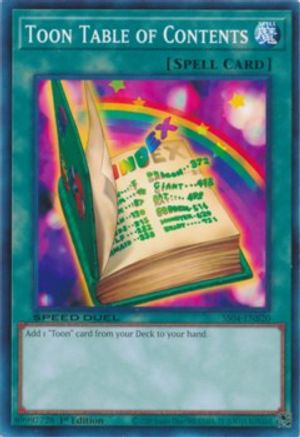 Toon Table of Contents (SS04-ENB20) - Speed Duel Decks: Match of the Millennium 1st Edition Speed Duel Decks: Match of the Millennium Yugioh Single  Squirtle Squad Card Shop.