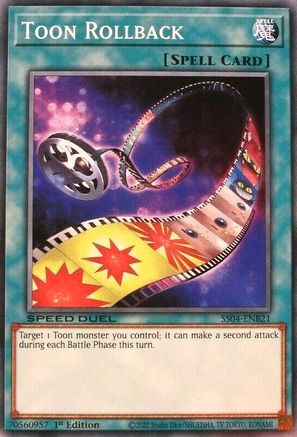 Toon Rollback (SS04-ENB21) - Speed Duel Decks: Match of the Millennium 1st Edition Speed Duel Decks: Match of the Millennium Yugioh Single  Squirtle Squad Card Shop.