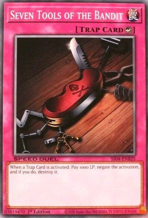 Seven Tools of the Bandit (SS04-ENB25) - Speed Duel Decks: Match of the Millennium 1st Edition Speed Duel Decks: Match of the Millennium Yugioh Single  Squirtle Squad Card Shop.