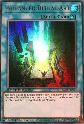 Advanced Ritual Art (SS04-ENV01) - Speed Duel Decks: Match of the Millennium 1st Edition Speed Duel Decks: Match of the Millennium Yugioh Single  Squirtle Squad Card Shop.
