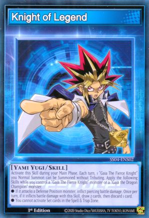 Knight of Legend (SS04-ENS02) - Speed Duel Decks: Match of the Millennium 1st Edition Speed Duel Decks: Match of the Millennium Yugioh Single  Squirtle Squad Card Shop.