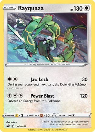 Rayquaza SWSH029 - Holofoil SWSH Sword & Shield Promo Cards - Promo