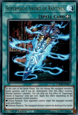 Supermagic Sword of Raptinus (TOCH-EN017) - Toon Chaos 1st Edition Toon Chaos Yugioh Single  Squirtle Squad Card Shop.