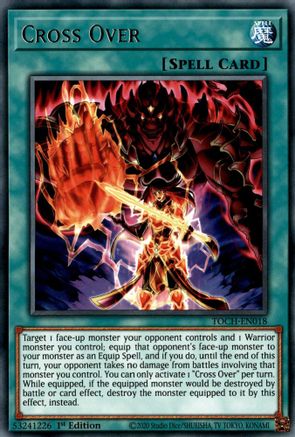 Cross Over (TOCH-EN018) - Toon Chaos 1st Edition Toon Chaos Yugioh Single  Squirtle Squad Card Shop.
