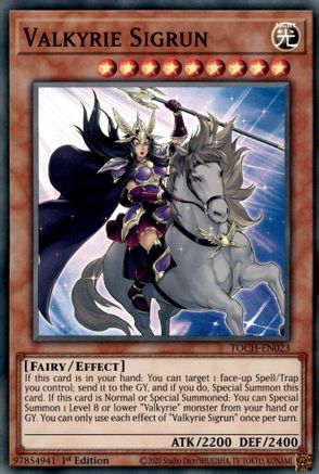 Valkyrie Sigrun (TOCH-EN023) - Toon Chaos Unlimited Toon Chaos Yugioh Single  Squirtle Squad Card Shop.