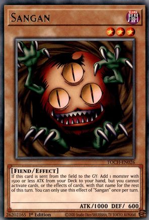 Sangan (TOCH-EN026) - Toon Chaos Unlimited Toon Chaos Yugioh Single  Squirtle Squad Card Shop.