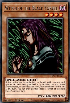 Witch of the Black Forest (TOCH-EN027) - Toon Chaos 1st Edition Toon Chaos Yugioh Single  Squirtle Squad Card Shop.