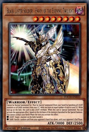 Black Luster Soldier - Envoy of the Evening Twilight (TOCH-EN033) - Toon Chaos 1st Edition Toon Chaos Yugioh Single  Squirtle Squad Card Shop.