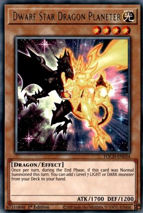 Dwarf Star Dragon Planeter (TOCH-EN034) - Toon Chaos 1st Edition Toon Chaos Yugioh Single  Squirtle Squad Card Shop.