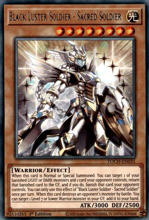 Black Luster Soldier - Sacred Soldier (TOCH-EN035) - Toon Chaos Unlimited Toon Chaos Yugioh Single  Squirtle Squad Card Shop.