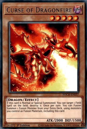 Curse of Dragonfire (TOCH-EN037) - Toon Chaos Unlimited Toon Chaos Yugioh Single  Squirtle Squad Card Shop.