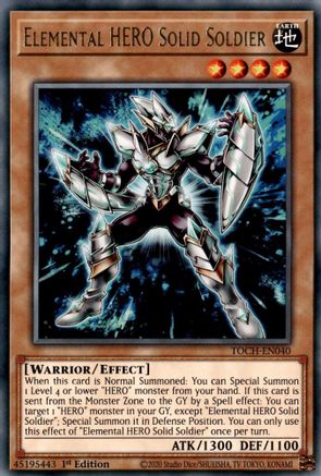 Elemental HERO Solid Soldier (TOCH-EN040) - Toon Chaos 1st Edition Toon Chaos Yugioh Single  Squirtle Squad Card Shop.