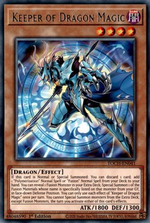 Keeper of Dragon Magic (TOCH-EN041) - Toon Chaos 1st Edition Toon Chaos Yugioh Single  Squirtle Squad Card Shop.