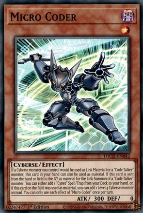 Micro Coder (TOCH-EN042) - Toon Chaos Unlimited Toon Chaos Yugioh Single  Squirtle Squad Card Shop.