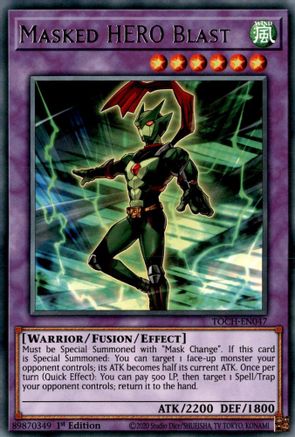 Masked HERO Blast (TOCH-EN047) - Toon Chaos Unlimited Toon Chaos Yugioh Single  Squirtle Squad Card Shop.