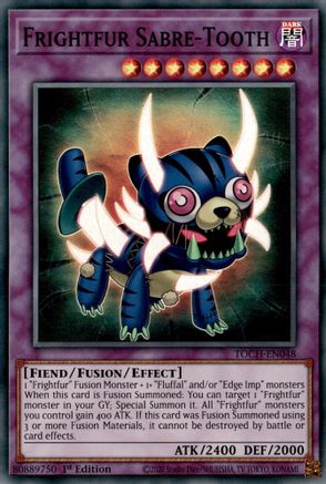 Frightfur Sabre-Tooth (TOCH-EN048) - Toon Chaos 1st Edition Toon Chaos Yugioh Single  Squirtle Squad Card Shop.