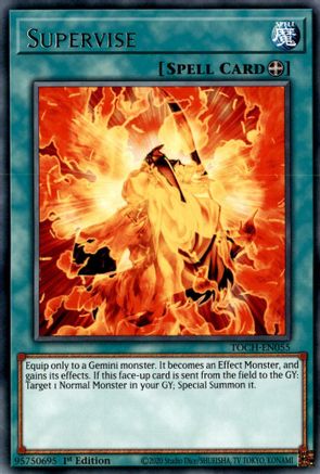 Supervise (TOCH-EN055) - Toon Chaos 1st Edition Toon Chaos Yugioh Single  Squirtle Squad Card Shop.