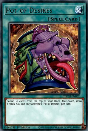 Pot of Desires (TOCH-EN057) - Toon Chaos Unlimited Toon Chaos Yugioh Single  Squirtle Squad Card Shop.