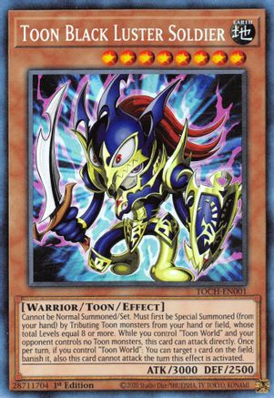 Toon Black Luster Soldier (CR) (TOCH-EN001) - Toon Chaos Unlimited Toon Chaos Yugioh Single  Squirtle Squad Card Shop.