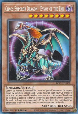 Chaos Emperor Dragon - Envoy of the End (CR) (TOCH-EN030) - Toon Chaos Unlimited Toon Chaos Yugioh Single  Squirtle Squad Card Shop.
