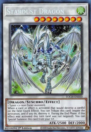 Stardust Dragon (CR) (TOCH-EN050) - Toon Chaos Unlimited Toon Chaos Yugioh Single  Squirtle Squad Card Shop.