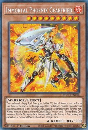 Immortal Phoenix Gearfried (CR) (TOCH-EN012) - Toon Chaos Unlimited Toon Chaos Yugioh Single  Squirtle Squad Card Shop.