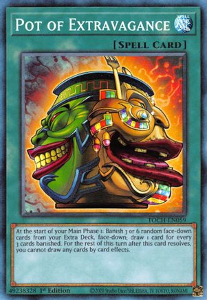 Pot of Extravagance (CR) (TOCH-EN059) - Toon Chaos 1st Edition Toon Chaos Yugioh Single  Squirtle Squad Card Shop.