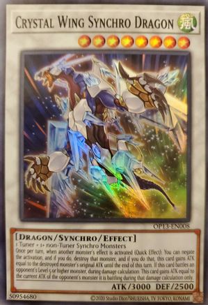 Crystal Wing Synchro Dragon (OP13-EN008) - OTS Tournament Pack 13 Unlimited OTS Tournament Pack 13 Yugioh Single  Squirtle Squad Card Shop.