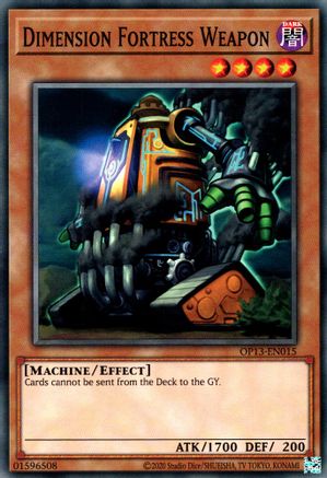 Dimension Fortress Weapon (OP13-EN015) - OTS Tournament Pack 13 Unlimited OTS Tournament Pack 13 Yugioh Single  Squirtle Squad Card Shop.