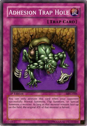 Adhesion Trap Hole (MFC-050) - Magician's Force 1st Edition Magician's Force Yugioh Single  Squirtle Squad Card Shop.
