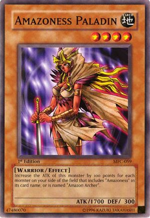 Amazoness Paladin (MFC-059) - Magician's Force 1st Edition Magician's Force Yugioh Single  Squirtle Squad Card Shop.