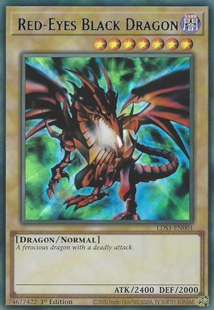 Red-Eyes Black Dragon (Blue) (LDS1-EN001) - Legendary Duelists: Season 1 1st Edition Legendary Duelists: Season 1 Yugioh Single  Squirtle Squad Card Shop.