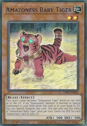 Amazoness Baby Tiger (Blue) (LDS1-EN023) - Legendary Duelists: Season 1 1st Edition Legendary Duelists: Season 1 Yugioh Single  Squirtle Squad Card Shop.