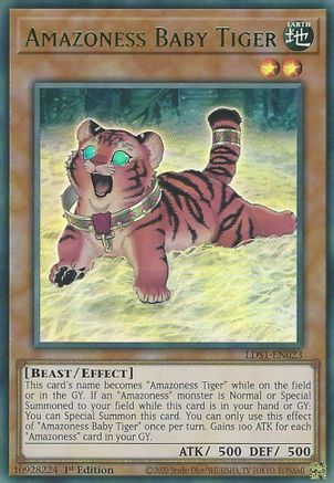 Amazoness Baby Tiger (Green) (LDS1-EN023) - Legendary Duelists: Season 1 1st Edition Legendary Duelists: Season 1 Yugioh Single  Squirtle Squad Card Shop.