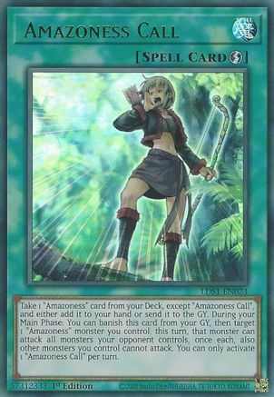 Amazoness Call (Green) (LDS1-EN024) - Legendary Duelists: Season 1 1st Edition Legendary Duelists: Season 1 Yugioh Single  Squirtle Squad Card Shop.