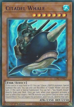 Citadel Whale (Purple) (LDS1-EN027) - Legendary Duelists: Season 1 1st Edition Legendary Duelists: Season 1 Yugioh Single  Squirtle Squad Card Shop.