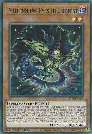 Millennium-Eyes Illusionist (Green) (LDS1-EN045) - Legendary Duelists: Season 1 1st Edition Legendary Duelists: Season 1 Yugioh Single  Squirtle Squad Card Shop.