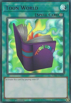 Toon World (Purple) (LDS1-EN068) - Legendary Duelists: Season 1 1st Edition Legendary Duelists: Season 1 Yugioh Single  Squirtle Squad Card Shop.
