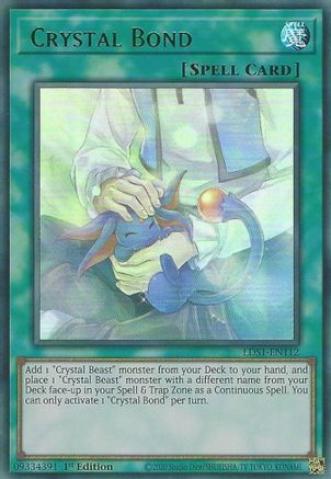 Crystal Bond (Green) (LDS1-EN112) - Legendary Duelists: Season 1 1st Edition Legendary Duelists: Season 1 Yugioh Single  Squirtle Squad Card Shop.