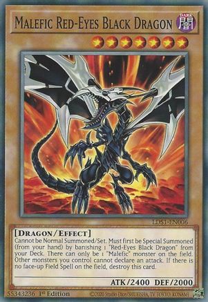 Malefic Red-Eyes Black Dragon (LDS1-EN006) - Legendary Duelists: Season 1 1st Edition Legendary Duelists: Season 1 Yugioh Single  Squirtle Squad Card Shop.