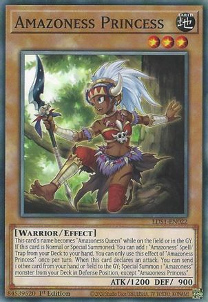 Amazoness Princess (LDS1-EN022) - Legendary Duelists: Season 1 1st Edition Legendary Duelists: Season 1 Yugioh Single  Squirtle Squad Card Shop.