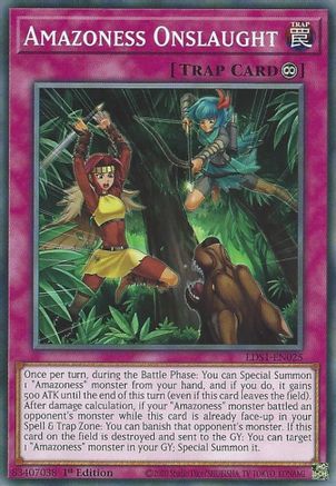 Amazoness Onslaught (LDS1-EN025) - Legendary Duelists: Season 1 1st Edition Legendary Duelists: Season 1 Yugioh Single  Squirtle Squad Card Shop.