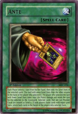 Ante (MFC-034) - Magician's Force Unlimited Magician's Force Yugioh Single  Squirtle Squad Card Shop.