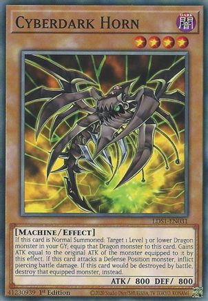 Cyberdark Horn (LDS1-EN031) - Legendary Duelists: Season 1 1st Edition Legendary Duelists: Season 1 Yugioh Single  Squirtle Squad Card Shop.