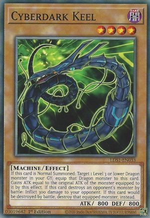 Cyberdark Keel (LDS1-EN033) - Legendary Duelists: Season 1 1st Edition Legendary Duelists: Season 1 Yugioh Single  Squirtle Squad Card Shop.